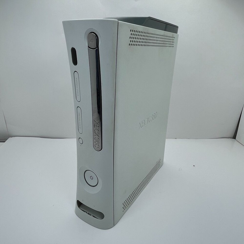 White Microsoft Xbox 360 Elite 60GB HDD Fat Console Only - Tested & Works